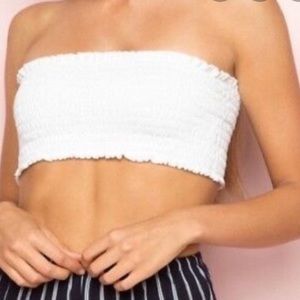 White bandeau (from pacsun, could be brandy idk)